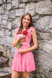 Raleigh senior photographer, Cary senior portraits, Apex NC senior pictures, Raleigh Rose Garden senior session, Oak View County Park goats, Raleigh skyline photos, senior photography with goats, Brushes and Brows NC, UNCW senior photos, Raleigh sunrise photo session, luxury senior portraits NC, high school senior pictures Raleigh